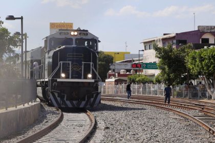 Tren Interoceánico: Línea Z del Corredor Interoceánico en la estación de Ciudad Ixtepec, Oaxaca