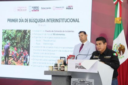 Gobierno de Puebla apoya a búsqueda en Cuetzalan