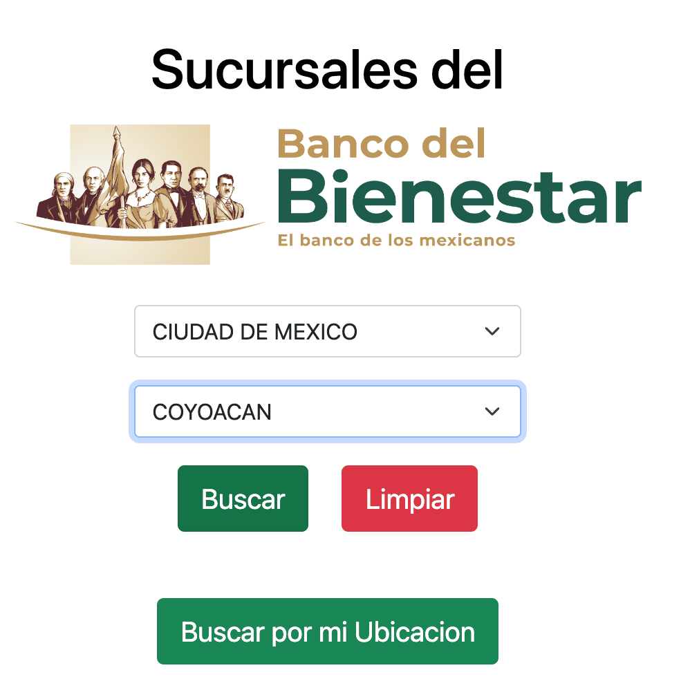 Sucursales del Bienestar 