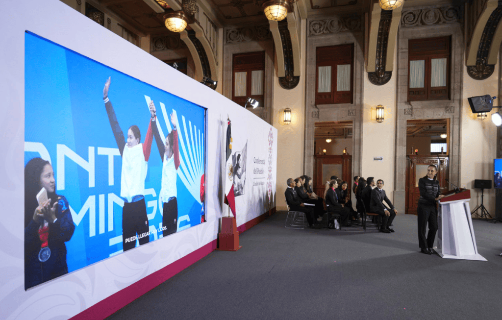Sheinbaum confirma aumento de becas a deportistas. Foto: Gobierno Federal