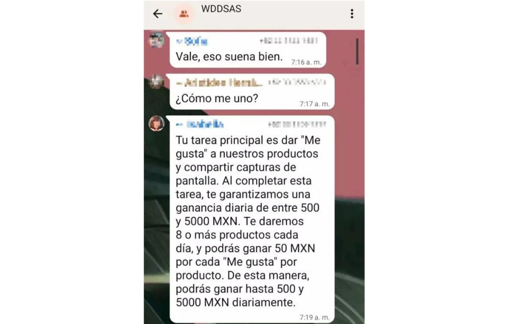 fraude laboral por app