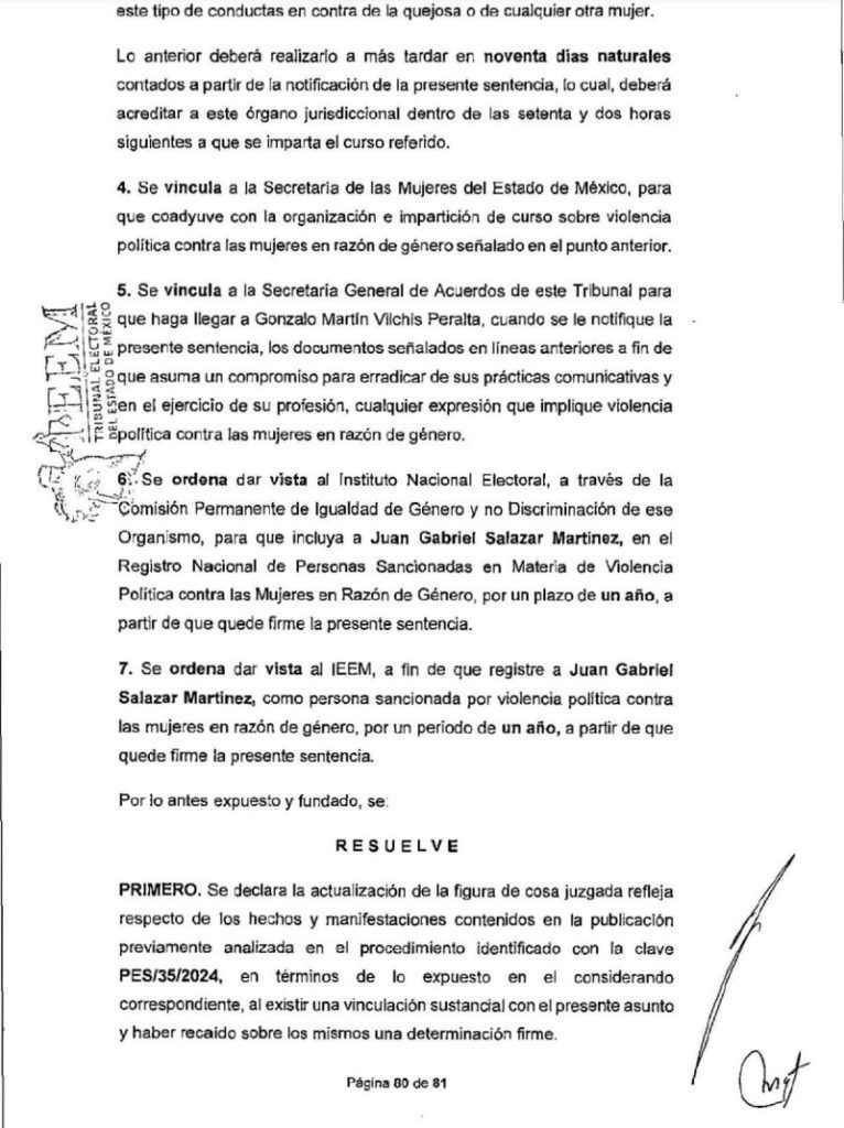 resolución, azucena cisneros, ecatepec
