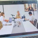 reunión a distancia, claudia sheinbaum y evelyn salgado