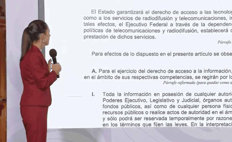 sheinbaum, derecho a la información