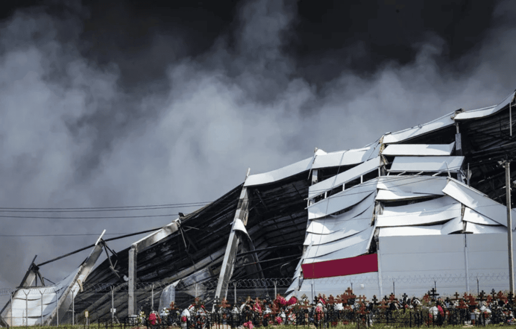 Ucrania bombardea Rusia. Foto: EFE
