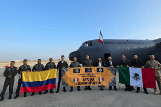 Ayuda humanitaria de México a Colombia. Foto: Cancillería colombiana