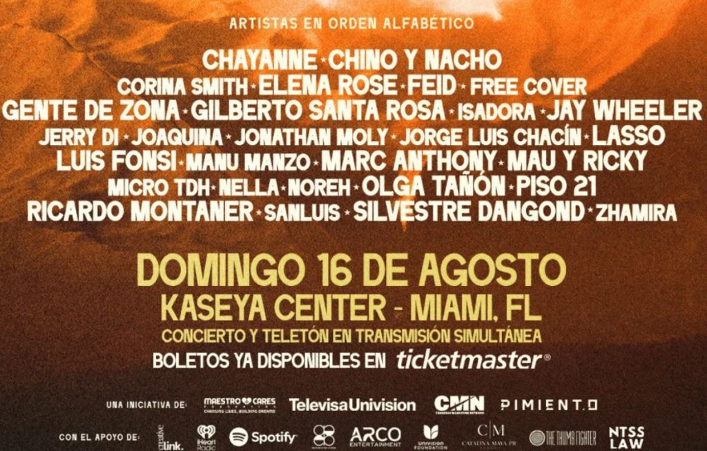 cantantes unidos por los nuestros