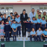 Evelyn Salgado entrega nuevas aulas y sanitarios a escuela bilingüe de Chilpancingo