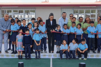 Evelyn Salgado entrega nuevas aulas y sanitarios a escuela bilingüe de Chilpancingo
