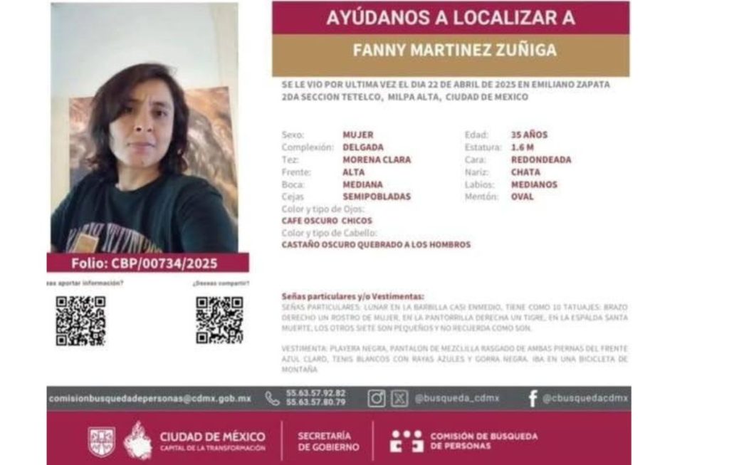 ficha búsqueda fanny mtnez